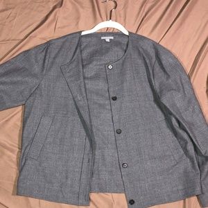 Oversized light overcoat